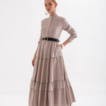 İzhar Elbise – Nervürllü Elbise