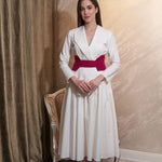 Nancy  V Yaka Midi Elbise