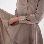 İzhar Elbise – Nervürllü Elbise