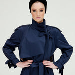 Bağlama Detaylı Trençkot