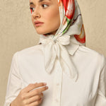 Nar Çiçeği Eşarp