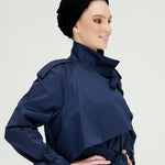 Bağlama Detaylı Trençkot