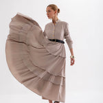 İzhar Elbise – Nervürllü Elbise