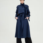 Bağlama Detaylı Trençkot