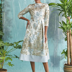 Mavi Gold Payetli Elbise